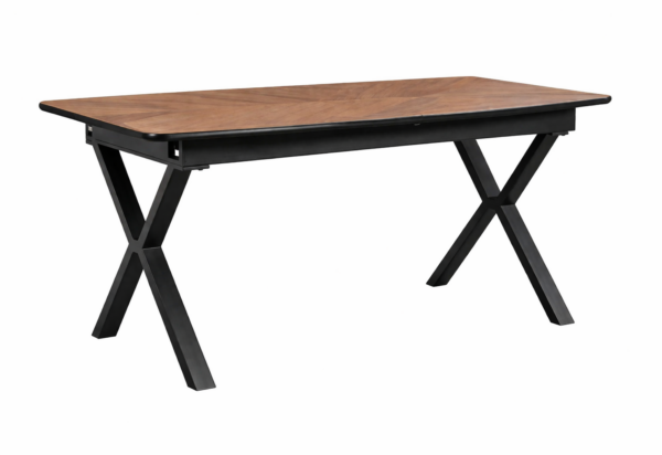 שולחן אוכל אליפסה דמוי אגוז אמריקאי דגם סולאן - 12 סועדים