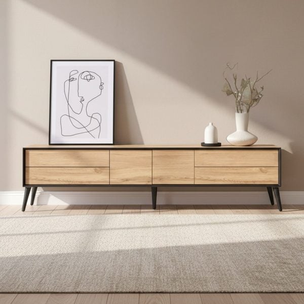 מזנון דמוי אלון טבעי דגם לקסוס