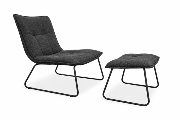 כורסא מעוצבת דגם רילקס עם הדום תואם במגוון צבעים