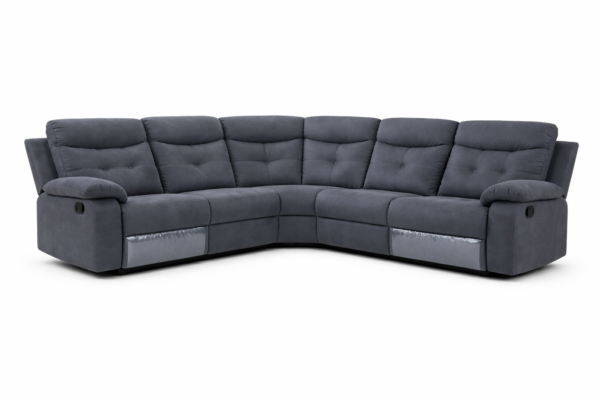 סלון פינתי מודולרי עם ריקליינרים דגם לג'נד באפור כהה