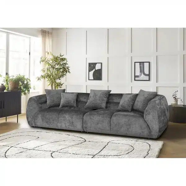 ספת רביצה מפנקת דגם פראדו בצבע אפור כהה