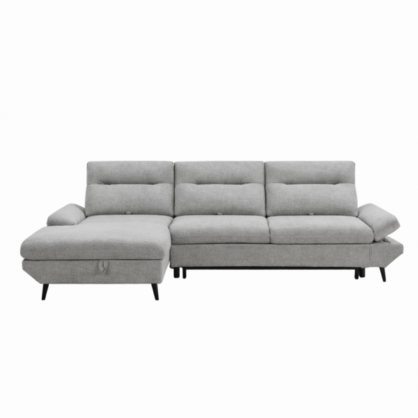 ספה נפתחת למיטה דגם סטארה בבד אפור בהיר