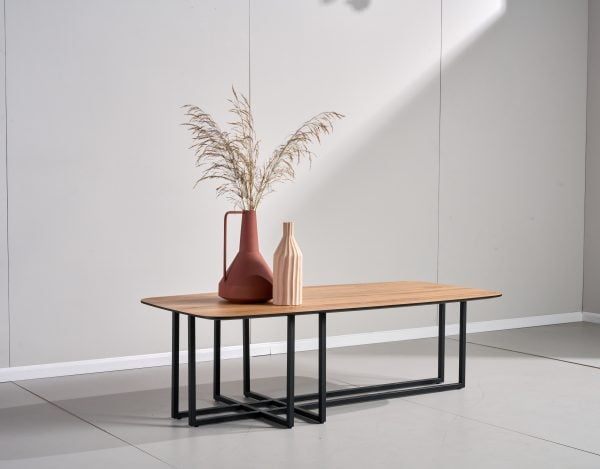 שולחן סלון עץ טבעי דגם אסטרל