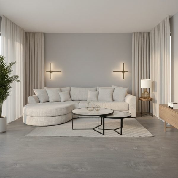 סלון פינתי מעוצב דגם רוז'אן