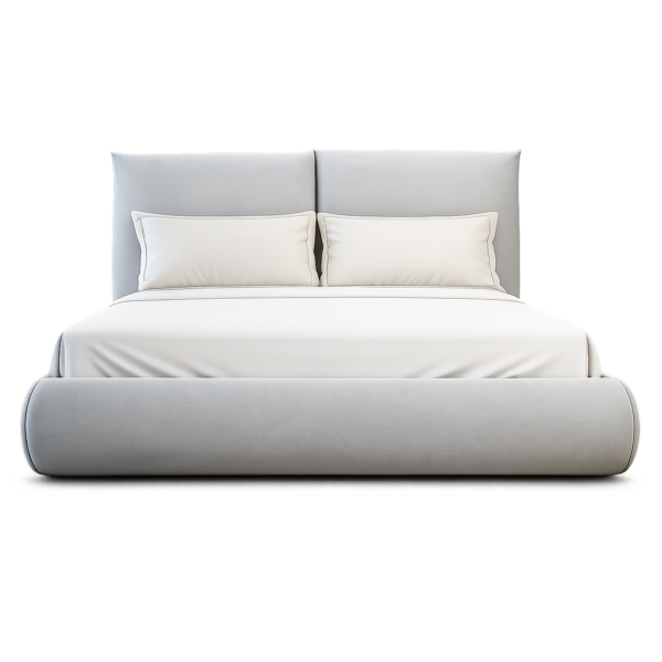 מיטה מעוצבת דגם סנו - צבע אפור