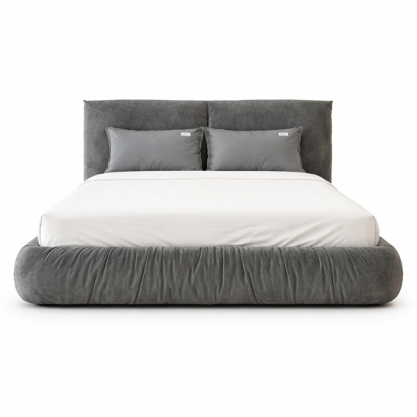 מיטה מעוצבת דגם פרימו - צבע אפור