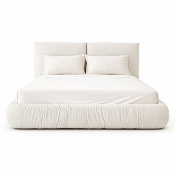 מיטה מעוצבת דגם פרימו - צבע בז'