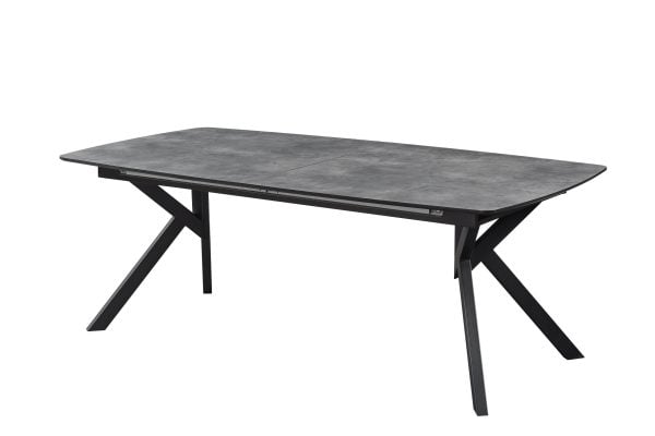 שולחן אוכל נפתח דגם קורטי - דמוי בטון