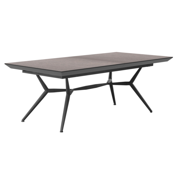 שולחן אוכל נפתח דגם ורנו - דמוי ברונזה