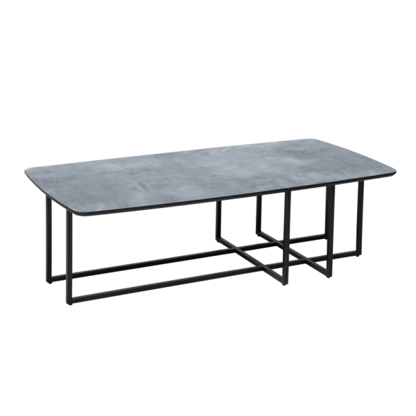 שולחן סלון מעוצב דגם סולי - דמוי בטון