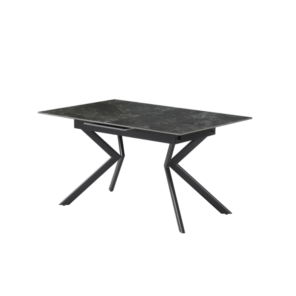 שולחן אוכל קרמיקה דגם פלינו - דמוי שיש שחור